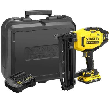 Imagem de Pinador Elétrico SCN616 20V com LED e Ajuste de Profundidade Inox Stanley 2AH 20V