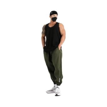 Imagem de Calças Esportivas Casuais Masculinas Estilo Coreano Para Fitness, Basq