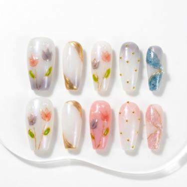 Imagem de Unhas Postiças Sun&Beam Nails XS Branco Leitoso 056