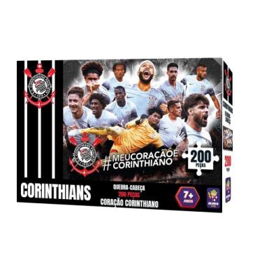 Imagem de Quebra cabeça colecionavel, corinthians, 200 peças - TCS