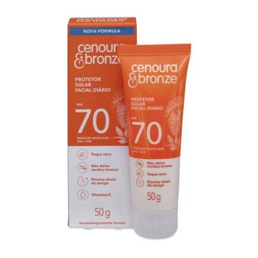 Imagem de Protetor Solar Facial Cenoura & Bronze FPS70 Bisnaga 50g - Cenoura e B
