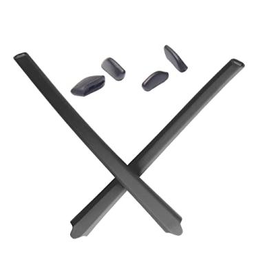 Imagem de Mryok Kits de reposição para ponteiras de orelha Oakley Flak Draft OO9364 – Opt, Cinza, One Size