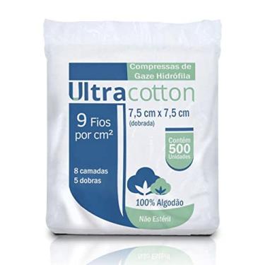 Imagem de MELHOR MED Compressa Gaze 9 Fios Ultracotton Melhor Med (7 5X7 5) - 500Und