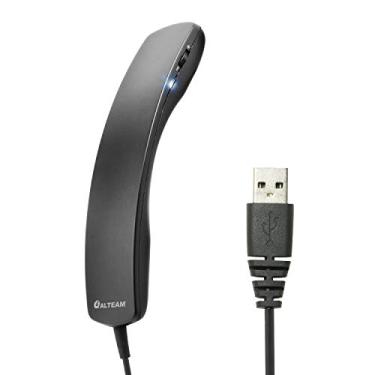 Imagem de Alteam Aparelho USB portátil com fio Plug and Play com cabo longo de 2 m para softphone, leve, 78 g, retrô, controle de volume, microfone mudo