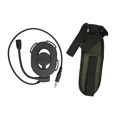 Imagem de Capacete de motocicleta fone de ouvido u94 ptt, capacete de caça militar fone de ouvido 46-60db walkie talkie fone de ouvido para motorola t5428 6200c t80 2.5mm walkie talkies(Preto)
