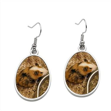 Imagem de Brincos de porquinho da índia com 3 pingentes para meninas - Presente de festa de aniversário dos namorados