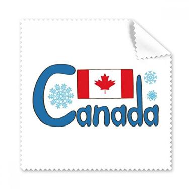 Imagem de Pano de limpeza com estampa azul da bandeira nacional do Canadá, 5 peças