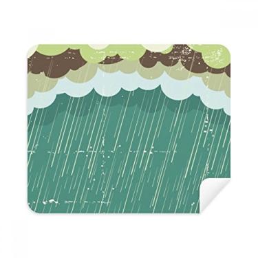 Imagem de Pano de limpeza Rain Cloud, Sea Weather Pattern Cleaner, 2 peças, tecido de camurça