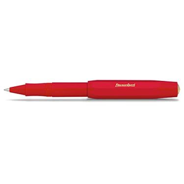 Imagem de KAWECO CLASSIC SPORT Caneta esferográfica vermelha I incluindo refil de caneta esferográfica de 0,7 mm para usuários canhotos e destros em design clássico com bola de cerâmica I gel rollerball 13 cm