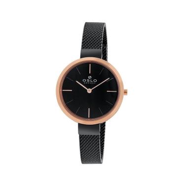Imagem de Relogio Feminino Preto Slim Oslo - OFTSSS9T0001
