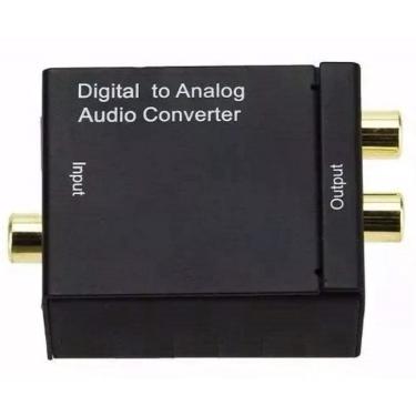 Imagem de Conversor Áudio Óptico Digital Fibra/Coaxial Para Rca Analóg