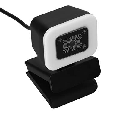 Imagem de Sanpyl Webcam USB 2K HD com microfone, interface USB 2.0 30 quadros lente revestida de vidro de 6 camadas câmera web com luz de toque ajustável para Vista for for for