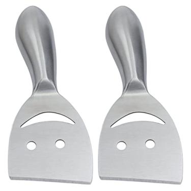 Imagem de Plano de Queijo, Barbeador de Queijo Aço Inoxidável Estilo Sorriso Borda Equilibrada para Cozinhar Cozimento