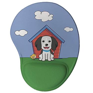 Imagem de Mouse pad Ergonômico Beagle Cartoon Presente Criativo cor:Azul