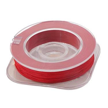 Imagem de Menolana Guia de vara de pesca linha de embrulho 50 m linha de pesca equipamento líder de construção, vermelho