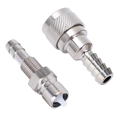Imagem de Conector de combustível de popa liga metálica 2 peças conector de linha de combustível macho fêmea 3B2 70250 1 para motor de popa 2 4 tempos a