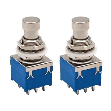 Imagem de Kit 02 Chaves Footswitch Momentanea 3Pdt 9 Terminais P/Pedal