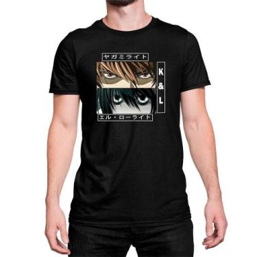 Imagem de Camiseta T-Shirt Death Note K And L - Mecca
