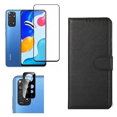 Imagem de Kit Capa Carteira + Pelicula 3D 9D + Pel Câmera Xiaomi Redmi Note 11 Pro (Note 11 Pro)