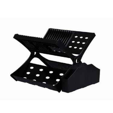 Imagem de Escorredor Para Loucas Com Porta Talheres Preto Astra