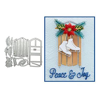 Imagem de Qoiseys Sapatos de patinação gabinete de metal para fabricação de cartões, corte de matrizes estêncis para álbum de fotos DIY scrapbooking modelo de gravação de papel decorativo