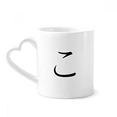 Imagem de Hiragana Japonês Caneca KO Café Cerâmica Copos Copo Coração Vidro