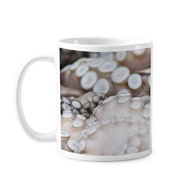 Imagem de Caneca de cerâmica cerâmica com tentáculo de lula marinha Organismo Marinho