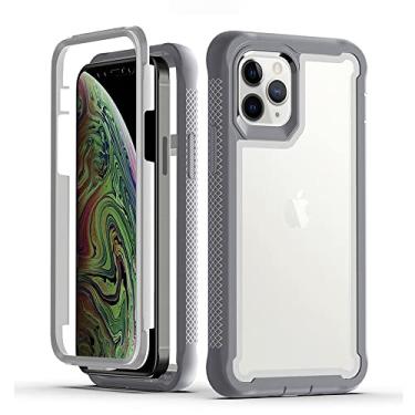 Imagem de Capa de telefone à prova de choque de grau militar para iphone13 12 11 pro max xr xs max x 14 plus armadura transparente capa de corpo inteiro, t8, para iphone x ou xs