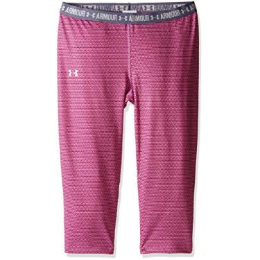 Imagem de Capri estampada Under Armour Girls Under Armor HeatGear, Verve Violet (723)/Glacier Gray, X-Large