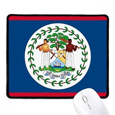 Imagem de Belize Flag North America Country Mousepad Tapete de borracha para jogos