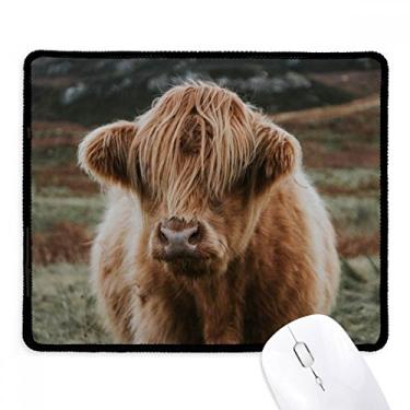 Imagem de Mousepad de búfalo animal selvagem com borda costurada para jogos