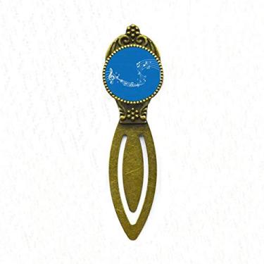 Imagem de Dancg 5-le Staff Blue Art Deco Gift Fashion Bookmark Retro Office Label Page Marker