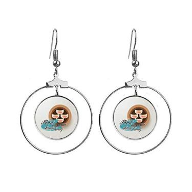 Imagem de Hong Kong Har Gow Dumplings brincos pendentes argola joia círculo gota