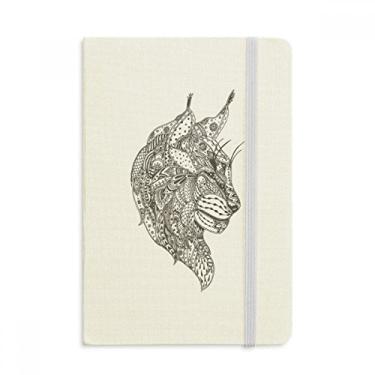 Imagem de Caderno de pintura humana de gato com capa dura oficial em tecido diário clássico