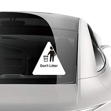 Imagem de Adesivo de carro Don't Litter Black Symbol Pattern Car Motorcycle Bicycle Luggage Decal