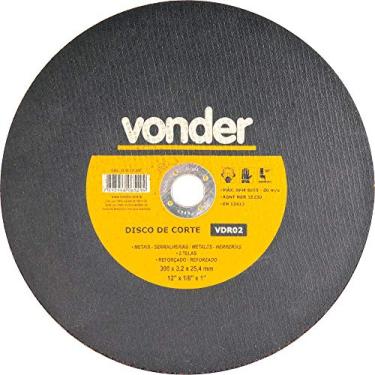 Imagem de Disco de corte 300,0x3,0x25,40 2 telas para aço carbono vdr02 - Vonder