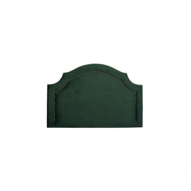Imagem de Cabeceira Solteiro Provençal Luxo 90X60 Verde Tachas Fumê