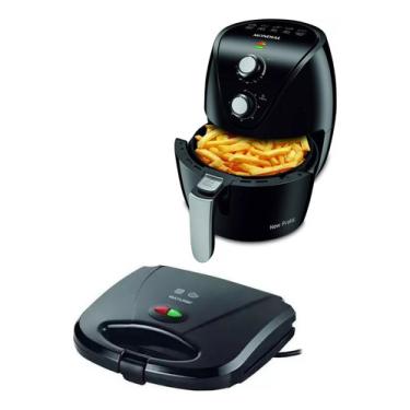 Fritadeira Elétrica Air Fryer Mondial Dual 8 Litros Duplo Cesto