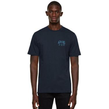 Imagem de Camiseta Diesel Masculina T-Diegos-N25 Monocolor Azul Marinho-Masculino