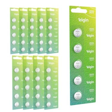 Imagem de Bateria/Pilha Tipo Moeda CR2032 10 Cartelas C/5 unidades Elgin