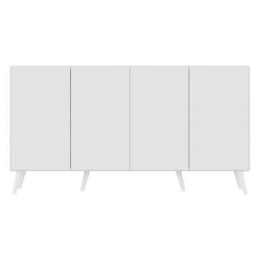Imagem de Aparador Buffet Retrô Multimóveis Veneza 4 Portas Branco