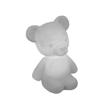 Imagem de Luminária Infantil Urso Teddy Branco Usare Abajur Ursinho De Pelúcia P