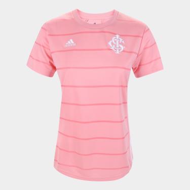 Imagem de Camisa Internacional Outubro Rosa 21/22 s/n° Torcedor Adidas Feminina-Feminino