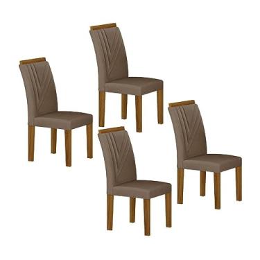 Imagem de Jogo 4 Cadeiras Miami Yescasa Freijó