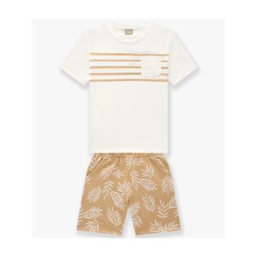 Imagem de Infantil - Conjunto Menino Camiseta + Bermuda Milon Off White  menino
