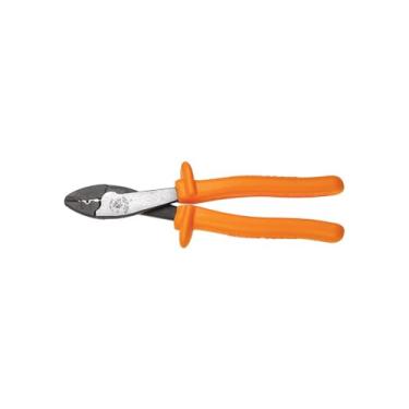 Imagem de Klein Tools Ferramenta de corte/crimpagem isolada 1005-INS para fio de 10 a 22 AWG com cortador de fio no nariz, feito nos EUA, classificação de 1000 volts
