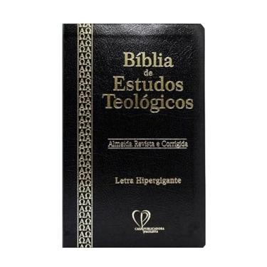 Imagem de Bíblia de Estudos Teológicos arc Letra Hiper Gigante Luxo Preta