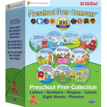 Imagem de Preschool Prep Series Collection - 10 DVD Boxed Set (Meet the Letters, Meet the Numbers, Meet the Shapes, Meet the Colors, Meet the Sight Words 1, 2 & 3, Meet the Phonics - Letter Sounds, Digraphs & Blends