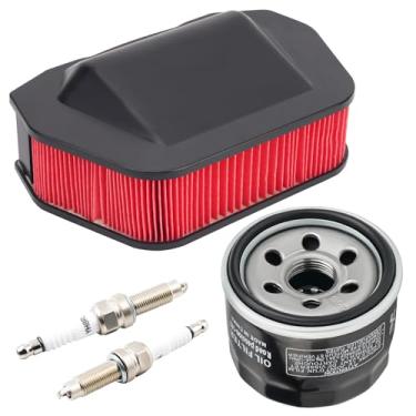 Imagem de Road Passion Kits de filtro de ar, filtros de óleo e velas de ignição 3D8-14451-00 compatíveis com Yamaha XVS1300A V-Star Classic 2007 2008 2009