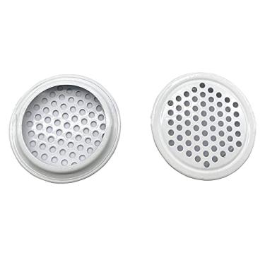 Imagem de 30 peças de saídas de ar 29 mm Circular Soffit Vent aço inoxidável ventilação redonda malha furo grelha para cozinha, banheiro, armários, guarda-roupas, armários de sapatos, armários diversos (plano,